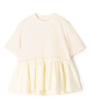 【WEB限定】ジャージーコンビ ペプラムプルオーバー