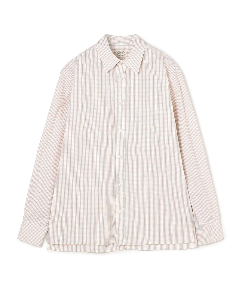 120/2コットンポプリン レギュラーカラーシャツ ALUMO