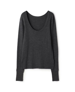 【WEB先行予約】ウールワッフルジャージー フィットカットソー