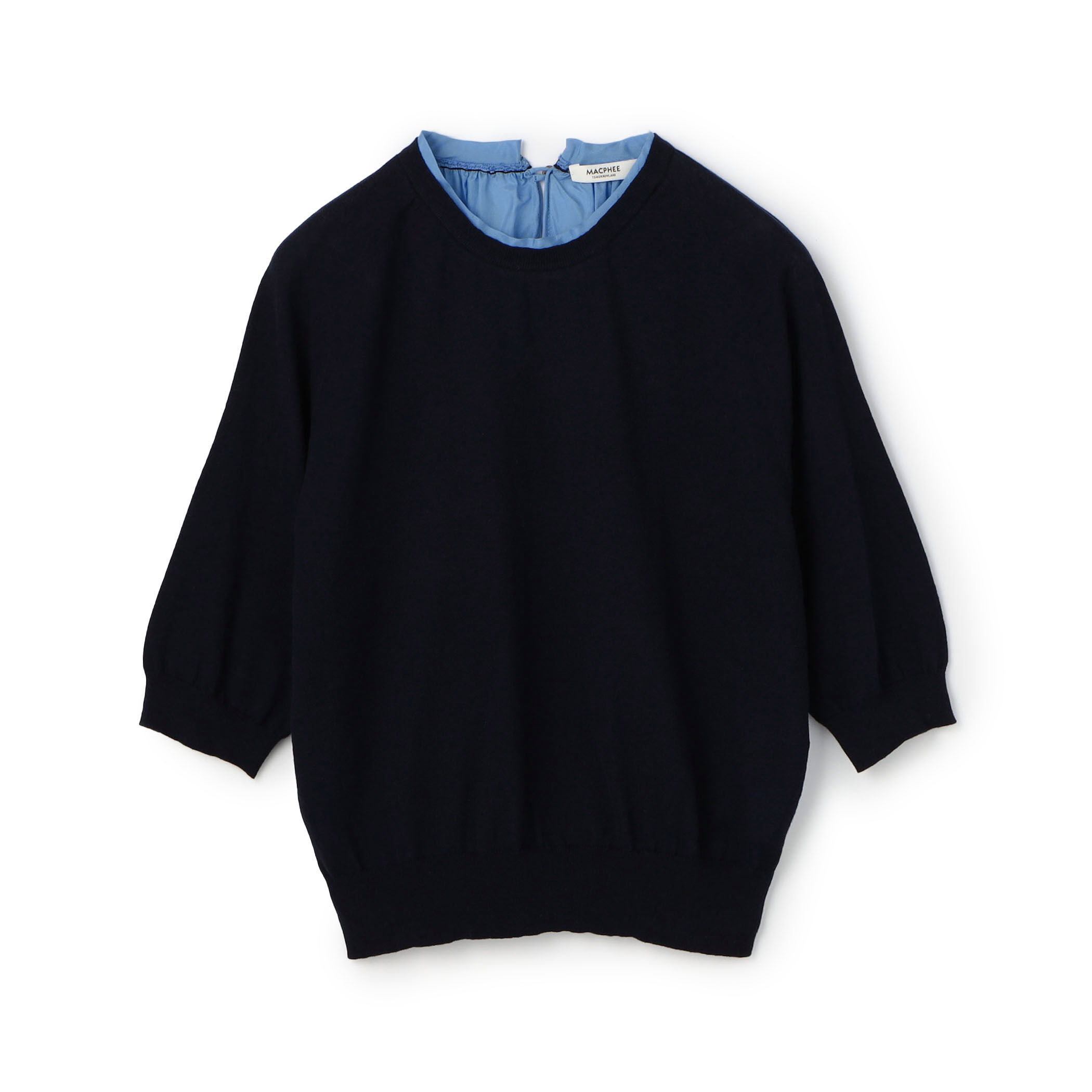 ファブリックコンビ ハーフスリーブプルオーバー｜トゥモローランド