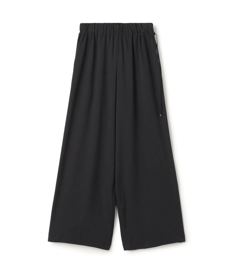 ピーチストレッチツイル タックワイドパンツ