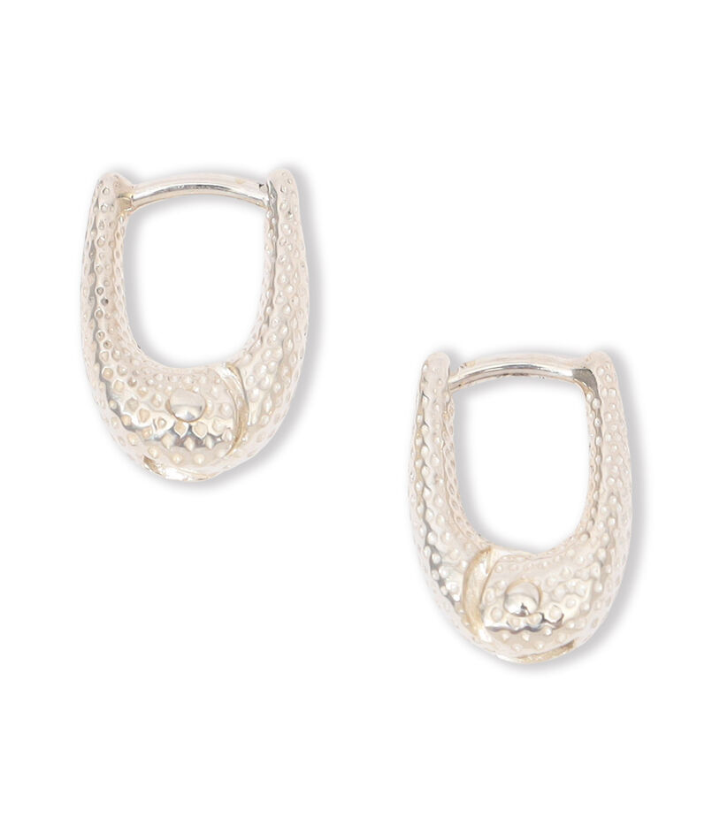 R.ALAGAN TINY DOT THIN HOOPS ピアス