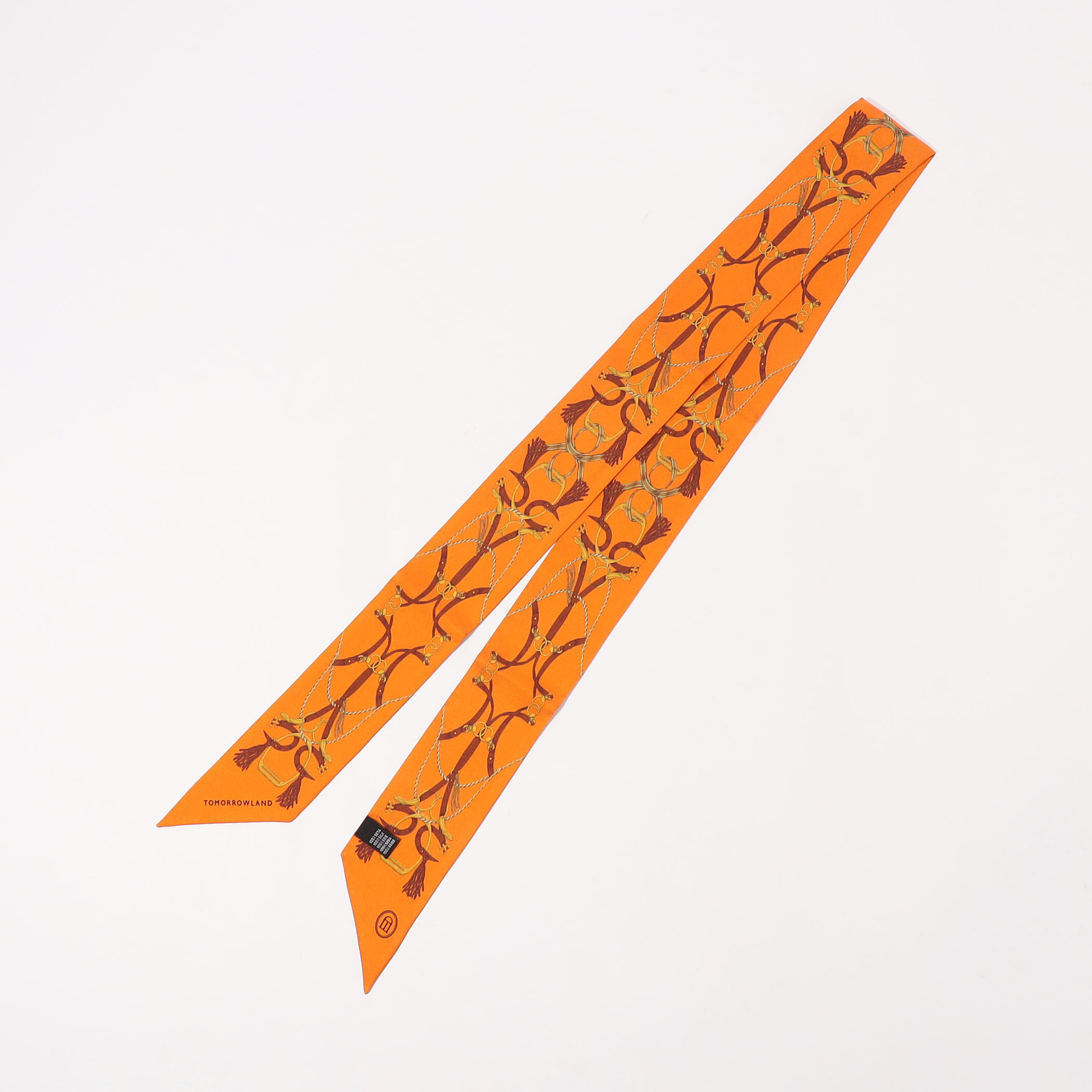 Atelier TOMORROWLAND TASSELシルク ボウタイスカーフ