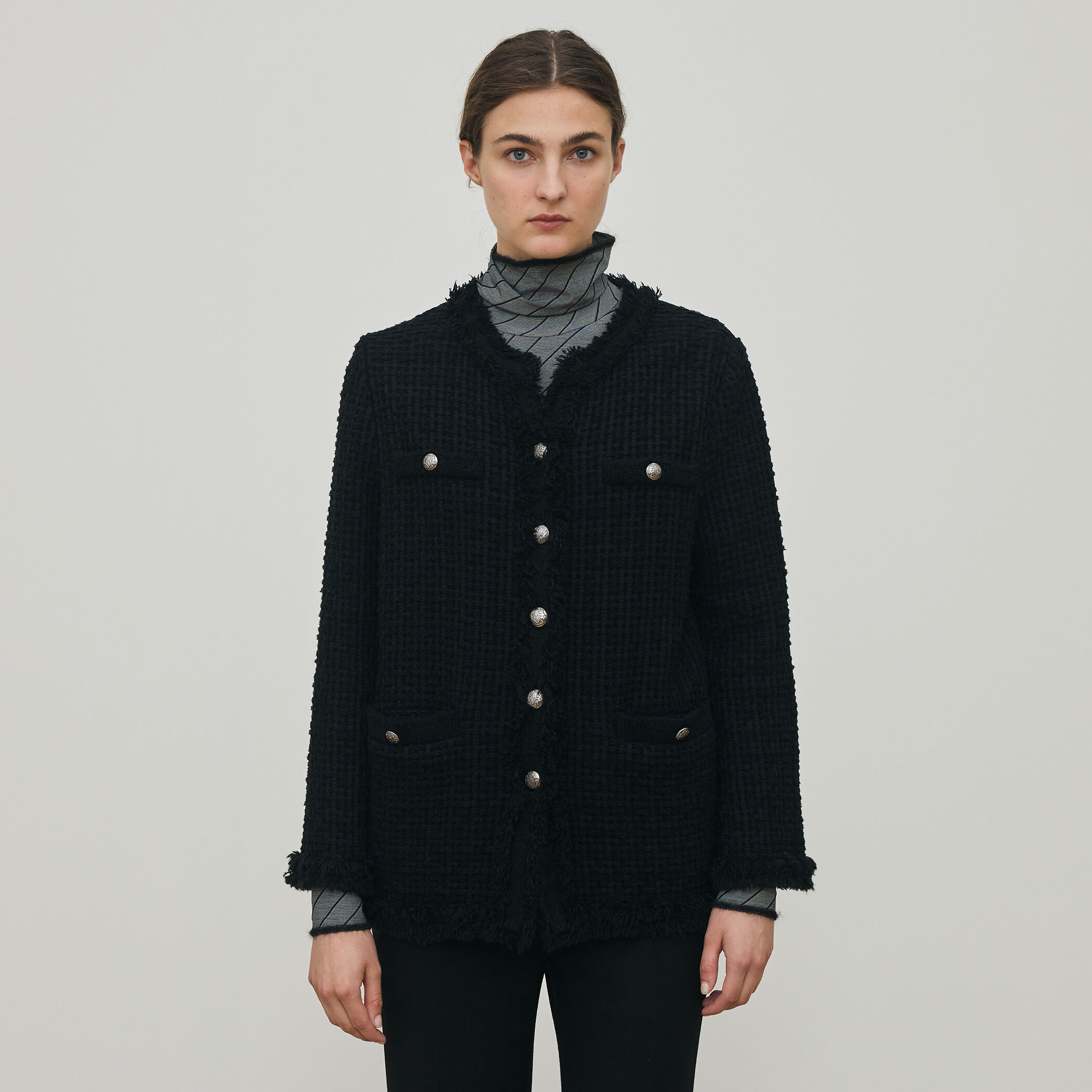 ツイードフリンジ 4ポケットジャケット｜トゥモローランド 公式通販