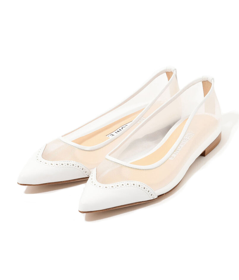 NEBULONI E.  MESH TULLE フラットパンプス