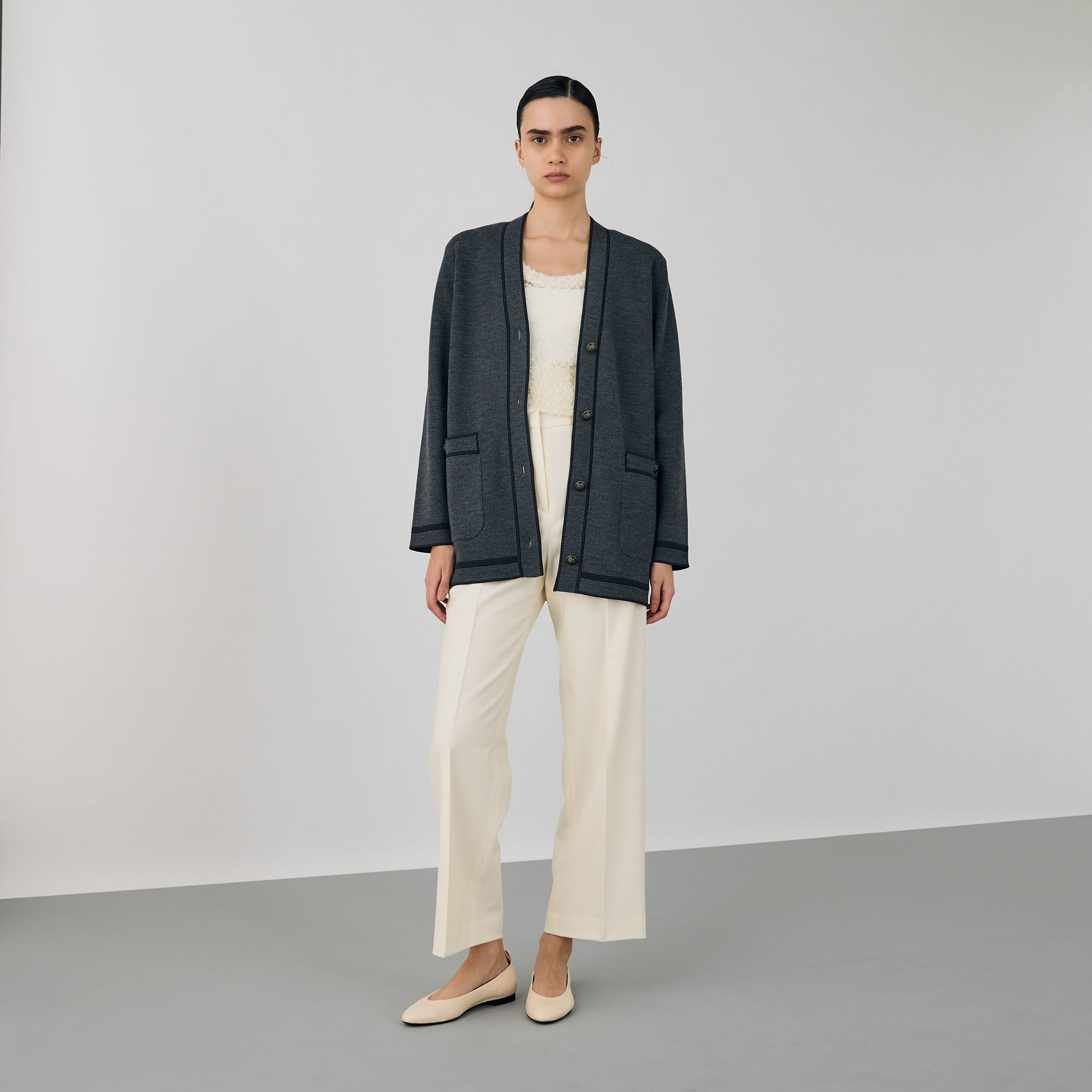 新品 Ambrosi ホーランド＆シェリー ウール フランネル パンツ 【公式