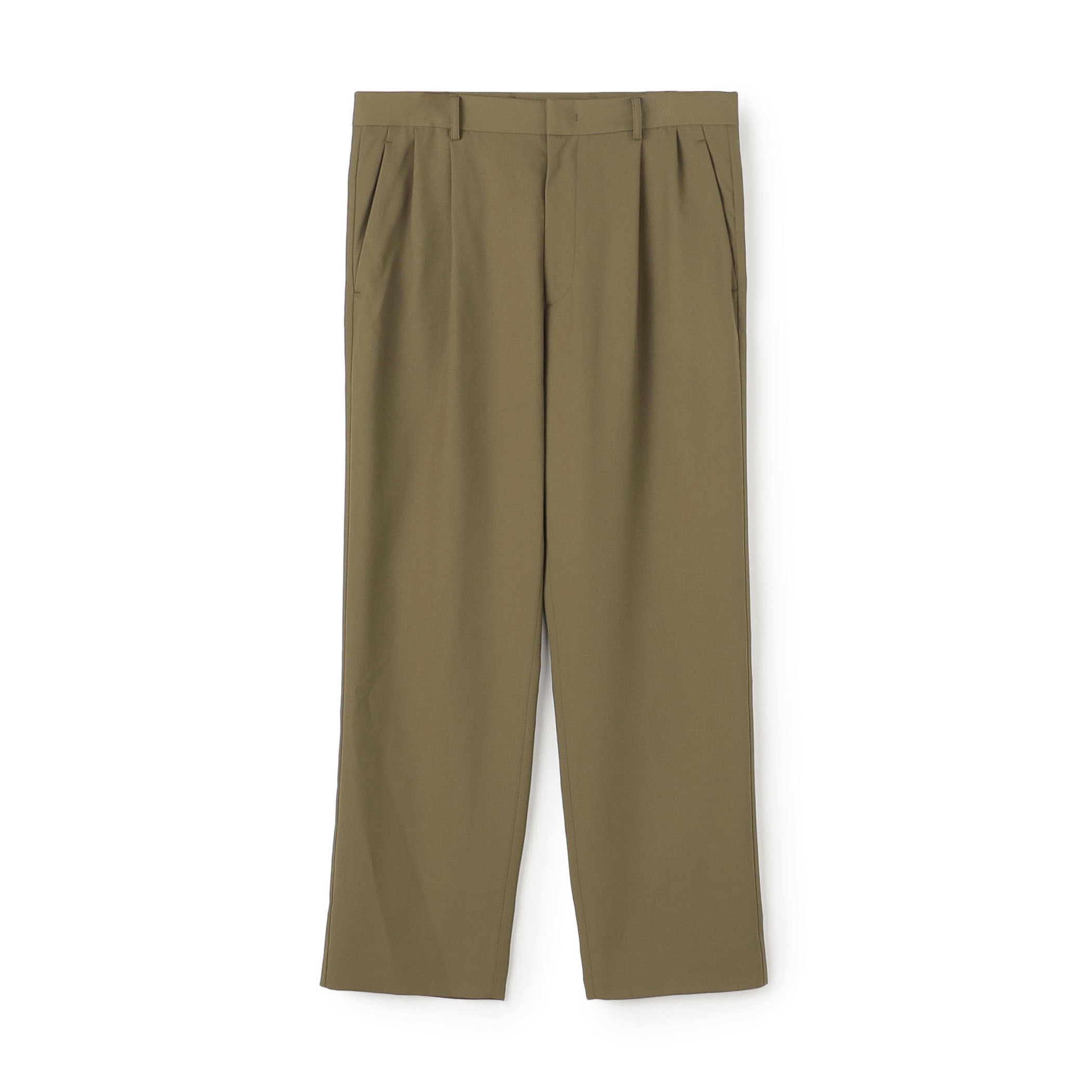 ウールタイプライター サイドライン2タックパンツ｜トゥモローランド