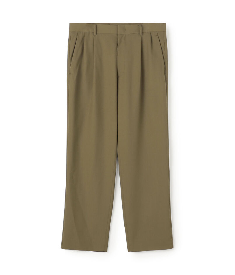 ウールタイプライター サイドライン2タックパンツ