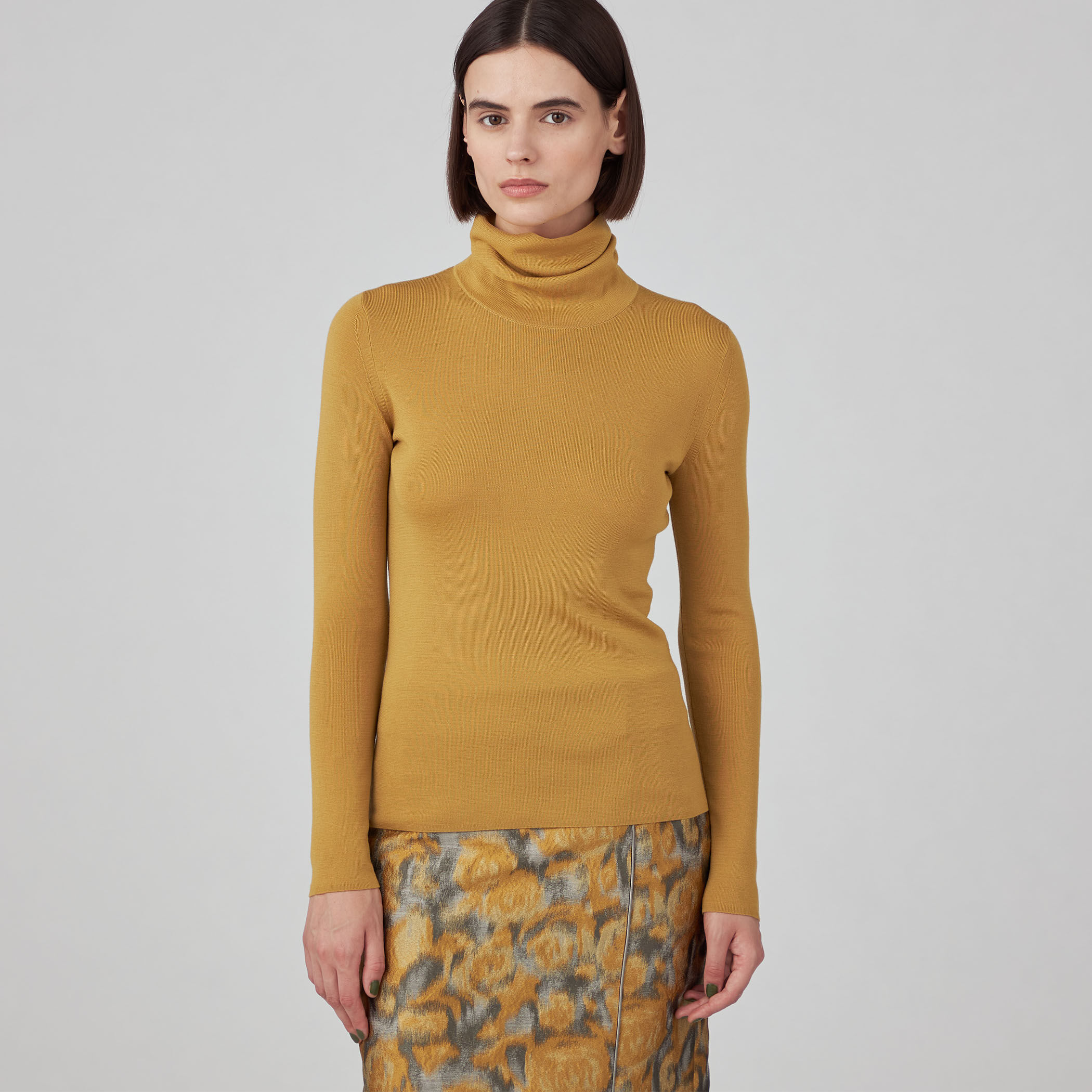 エクストラファインウール タートルネックプルオーバー