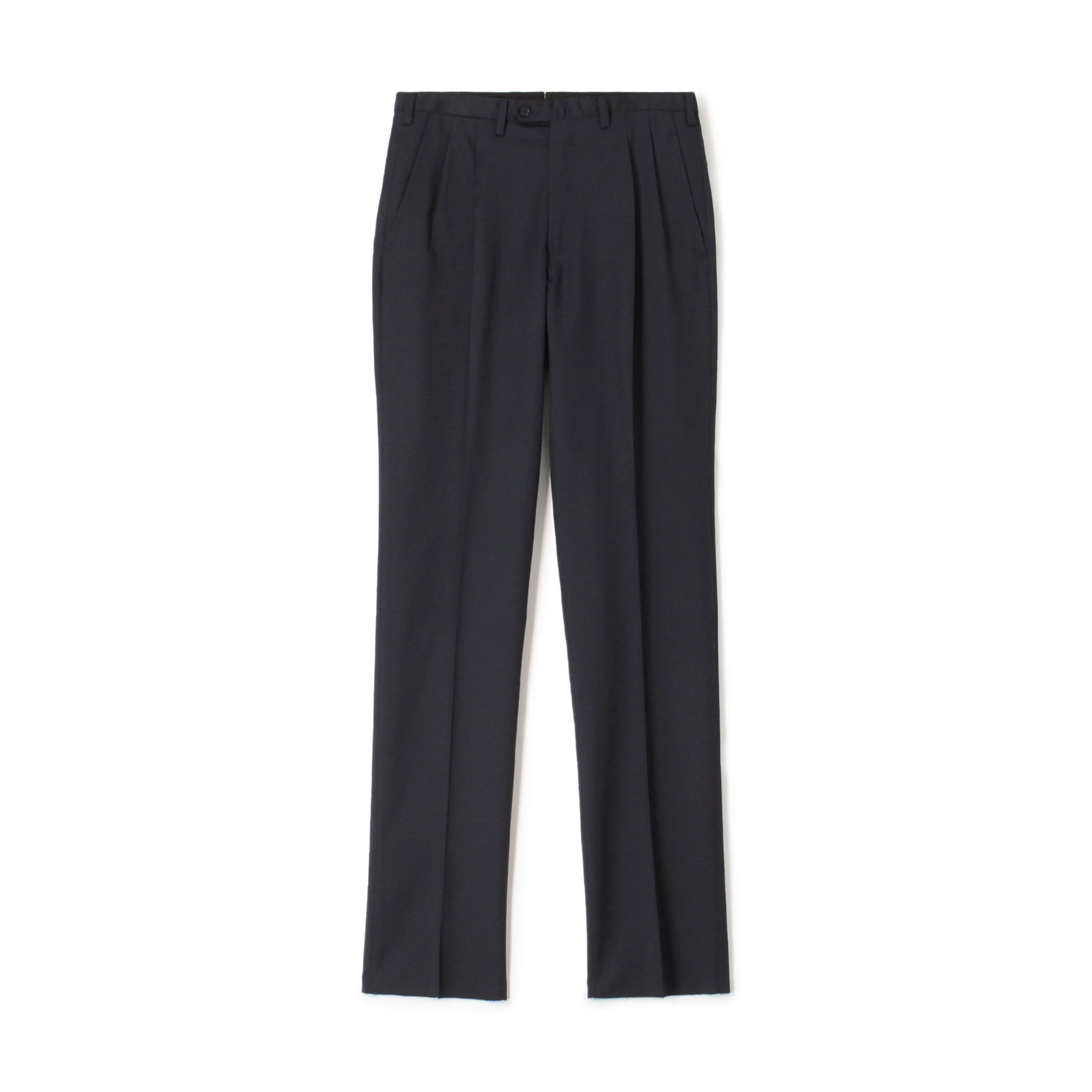 HORIZON TWILL 2プリーツスリムスラックス E.Zegna