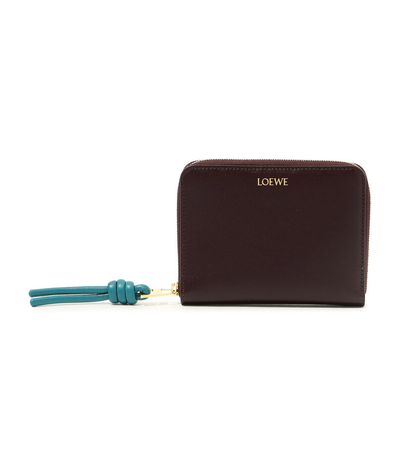 LOEWE ノットコンパクトジップウォレット