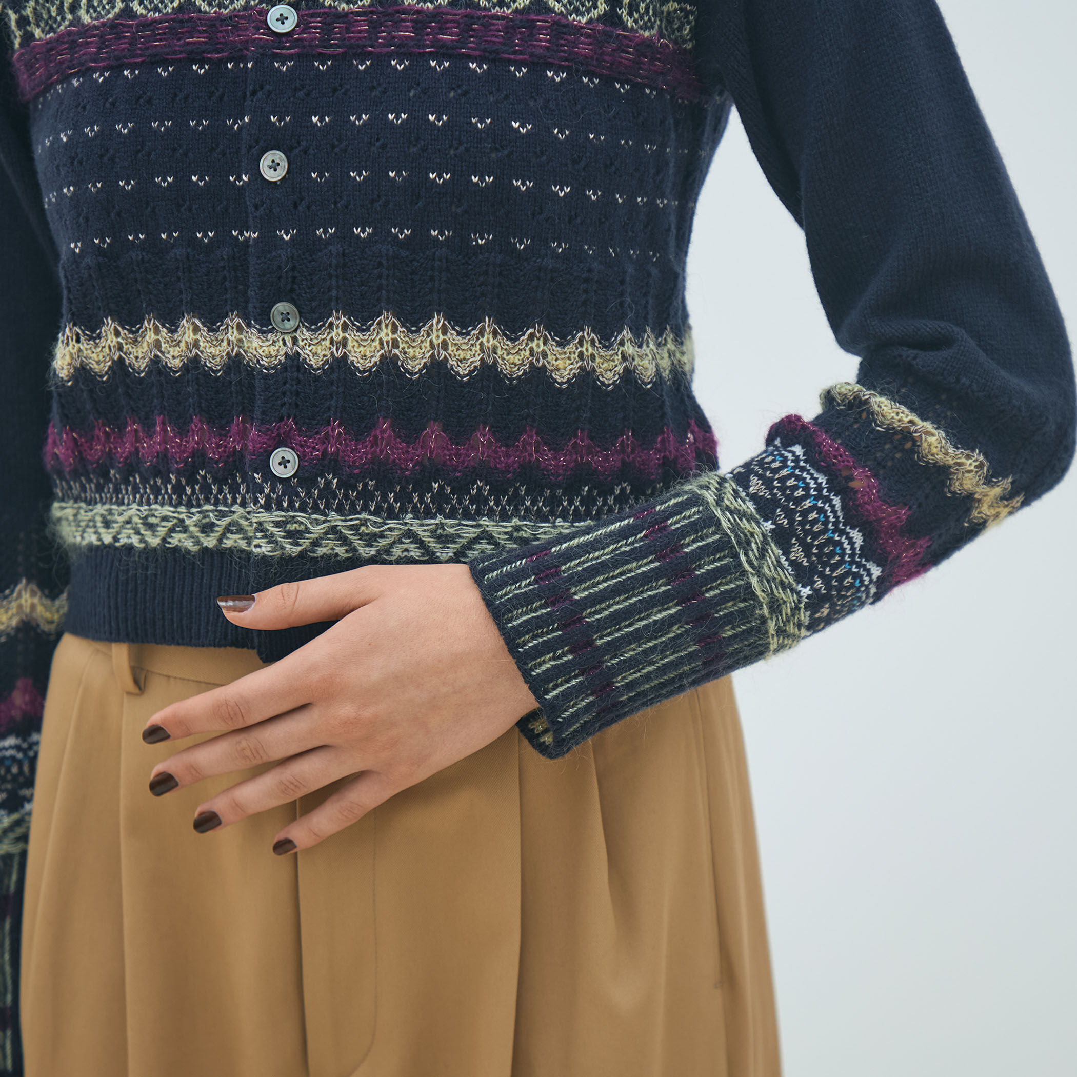 フェアアイル クルーネックカーディガン｜トゥモローランド 公式通販