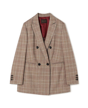 バーガンディウィンドウ ダブルブレストジャケット