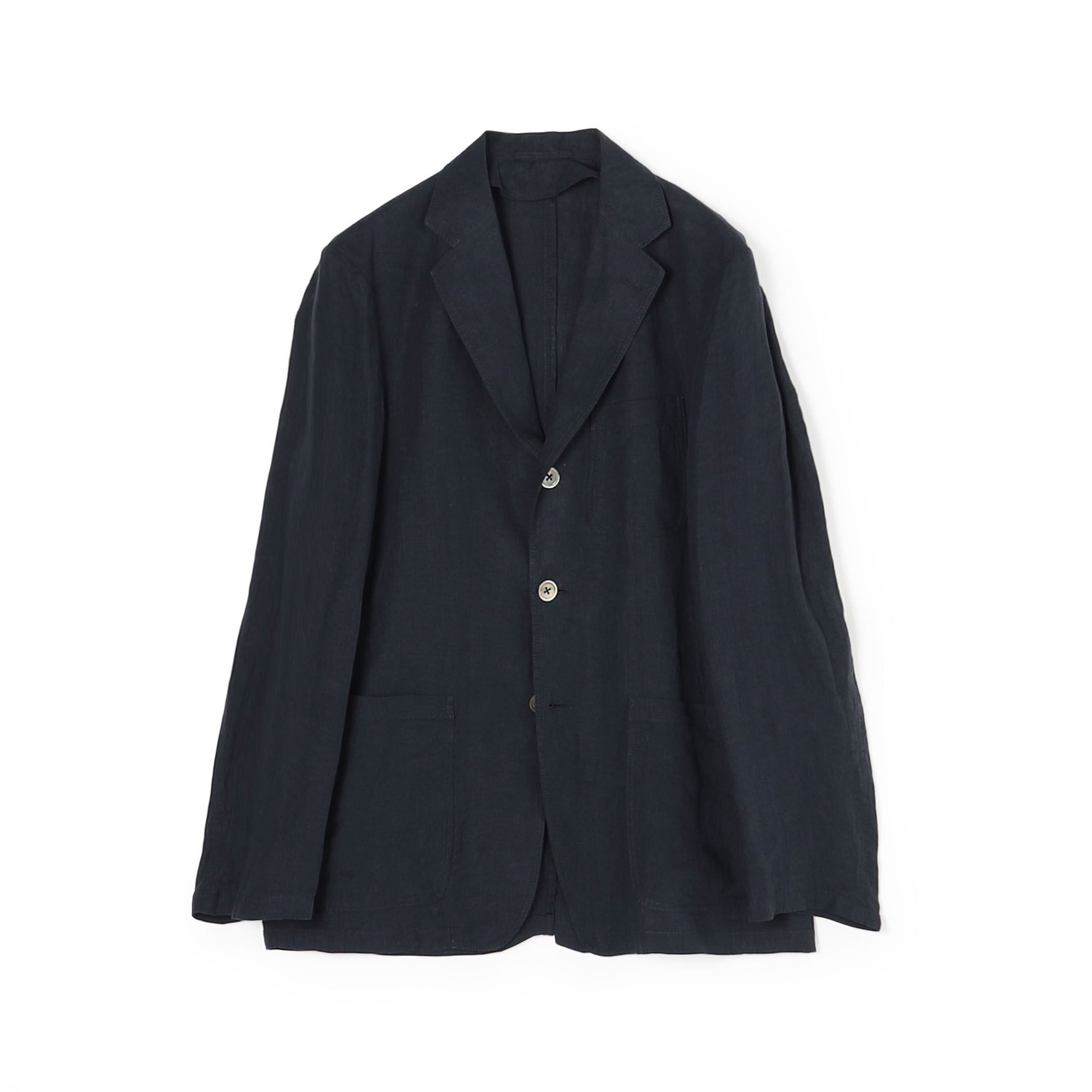 リネン シングルブレステッド3Bジャケット GOLD LINEN
