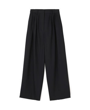 【WEB先行予約】ウールドスキン ワイドタックパンツ