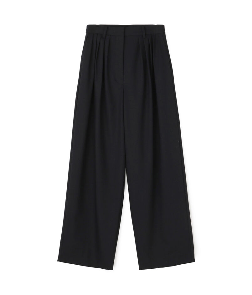 【WEB先行予約】ウールドスキン ワイドタックパンツ