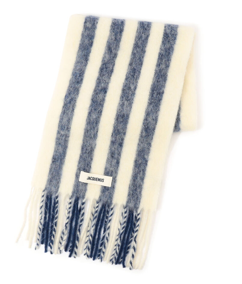 JACQUEMUS L'ECHARPE CARRO ストライプマフラー