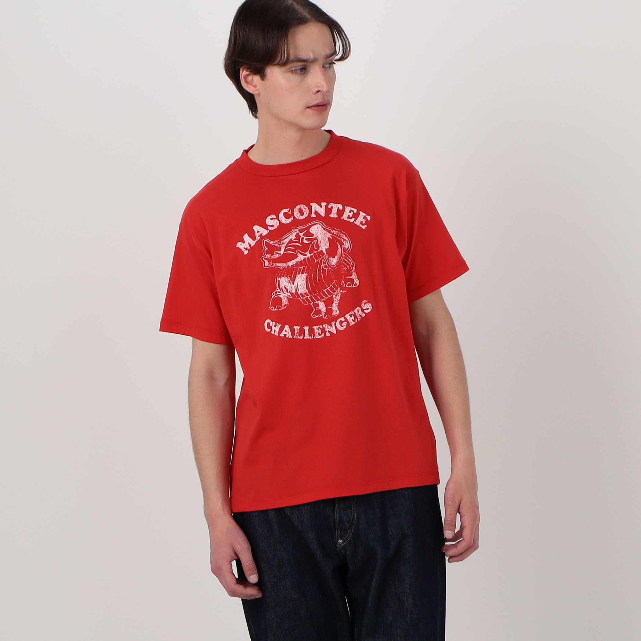 MAATEE&SONS コットンプリント ハーフスリーブTシャツ