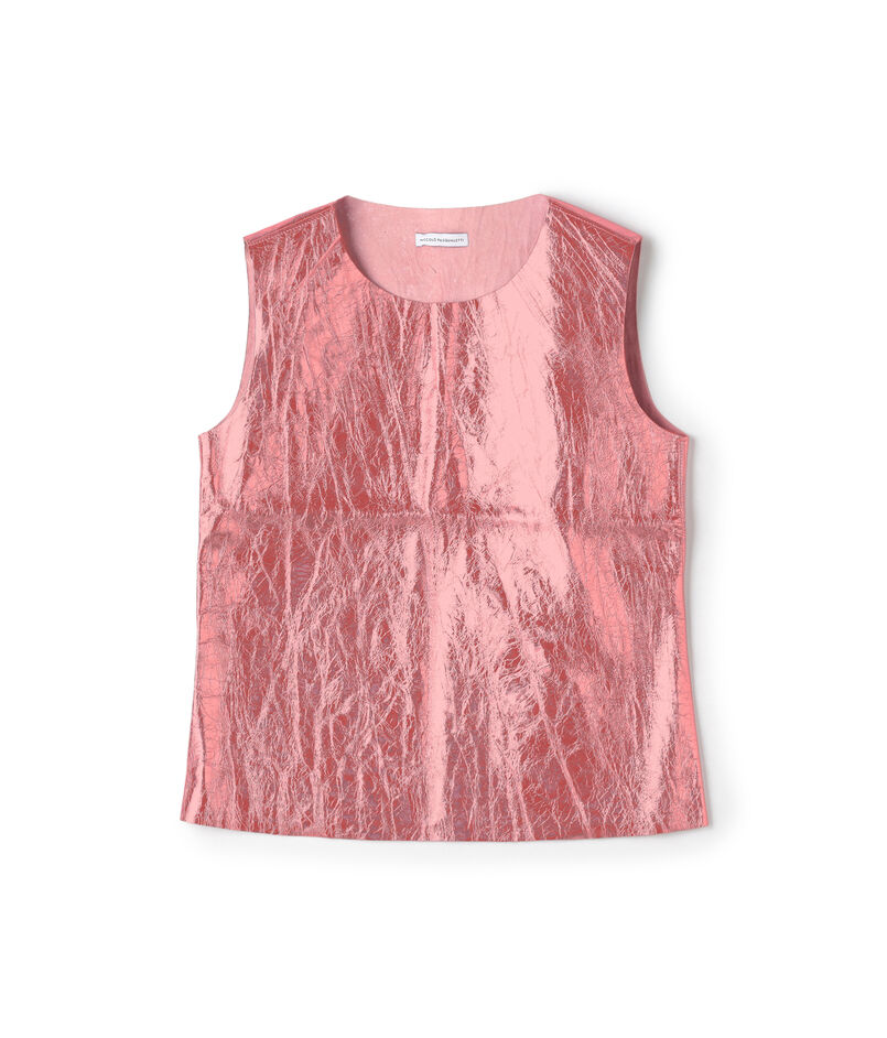 Niccolo Pasqualetti ラムレザー ノースリーブトップ Niccolo Pasqualetti ラムレザー ノースリーブトップ