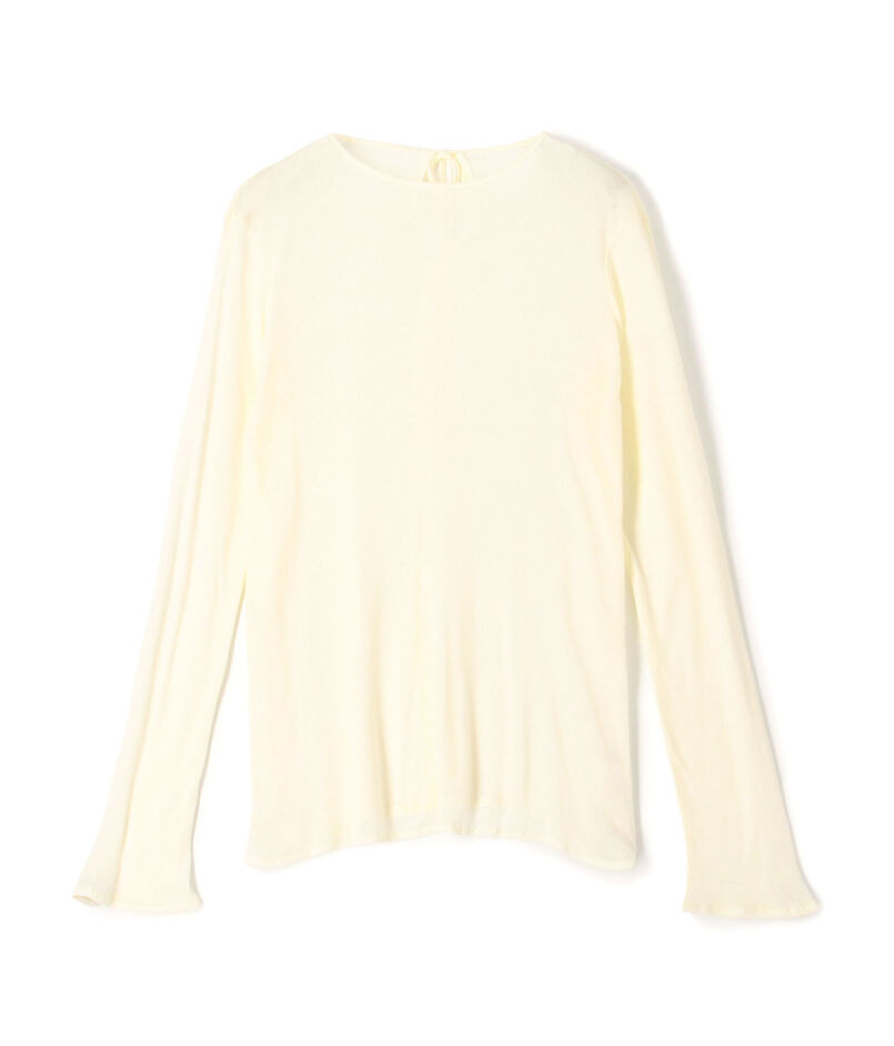 パターンメッシュ ロングスリーブプルオーバー