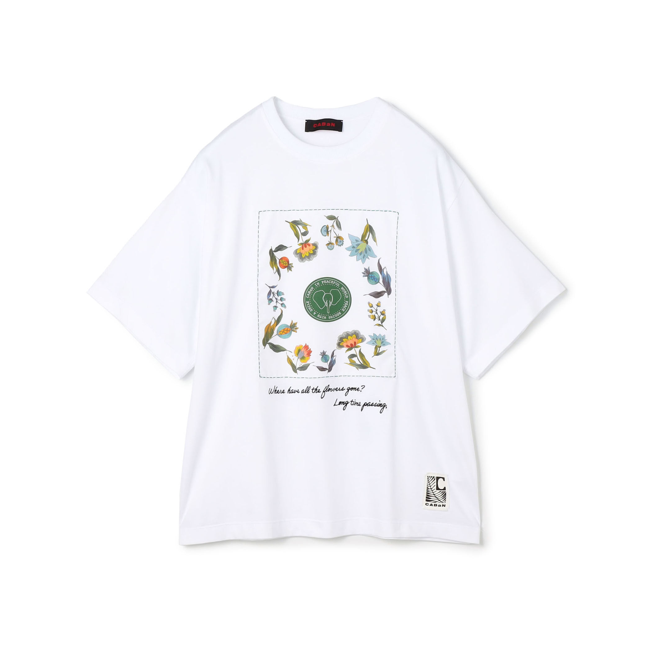 CABaN スビンコットン フラワーサークルプリントＴシャツ｜トゥモローランド 公式通販