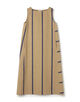 リネンコットンストライプ Aラインワンピース