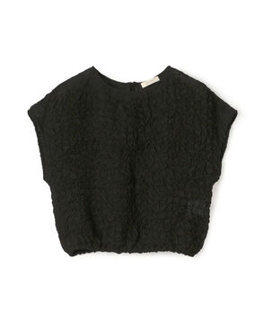 シャーリングシルク ショートプルオーバー