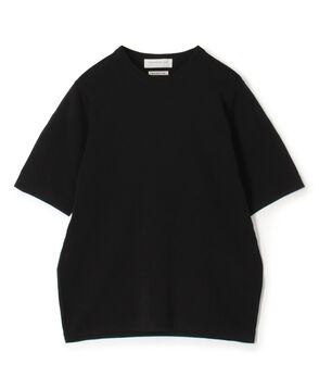 TOMORROWLAND tricot シーアイランドコットン ハーフスリーブクルーネックニット