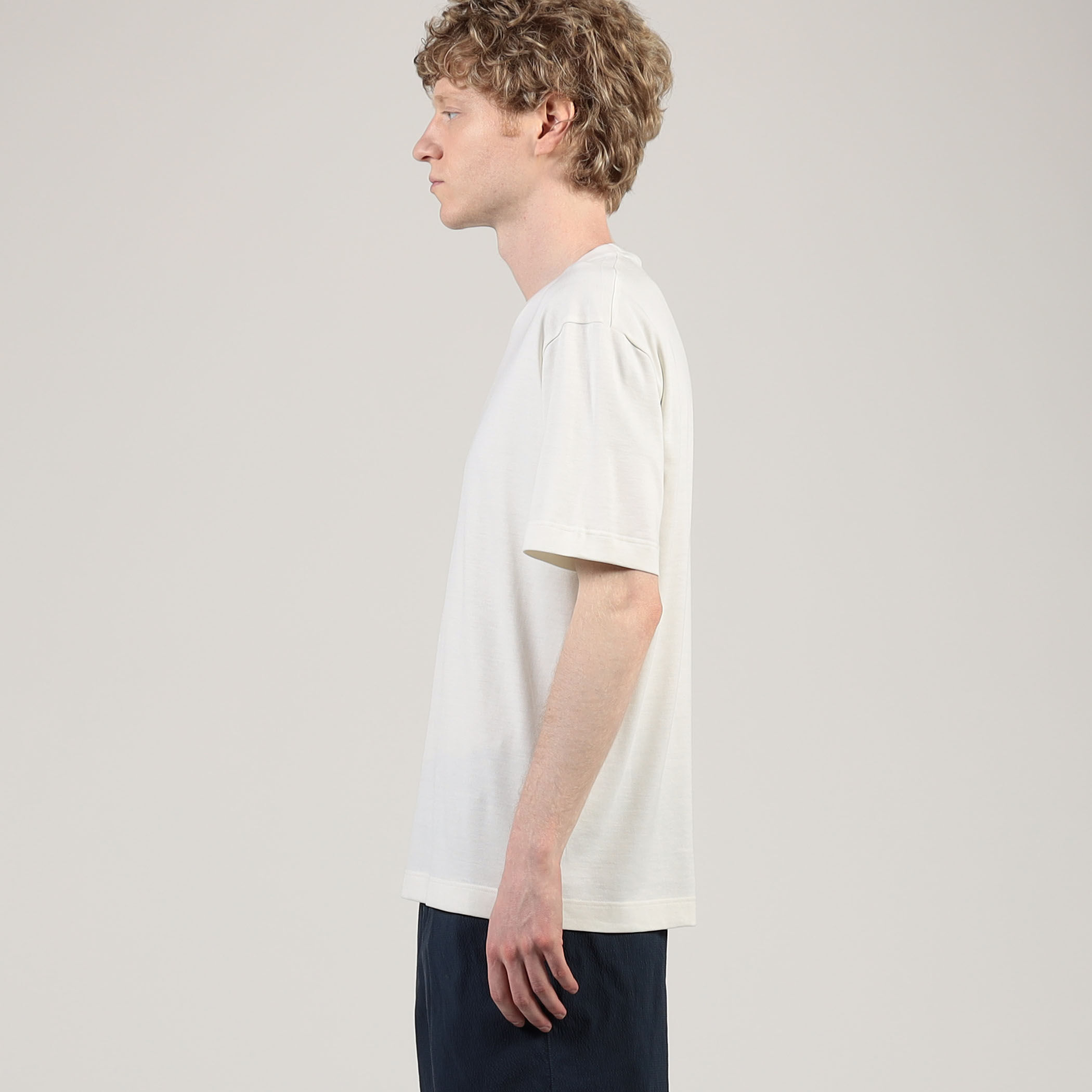 SUNSPEL コットンシルク クルーネックTシャツ｜トゥモローランド