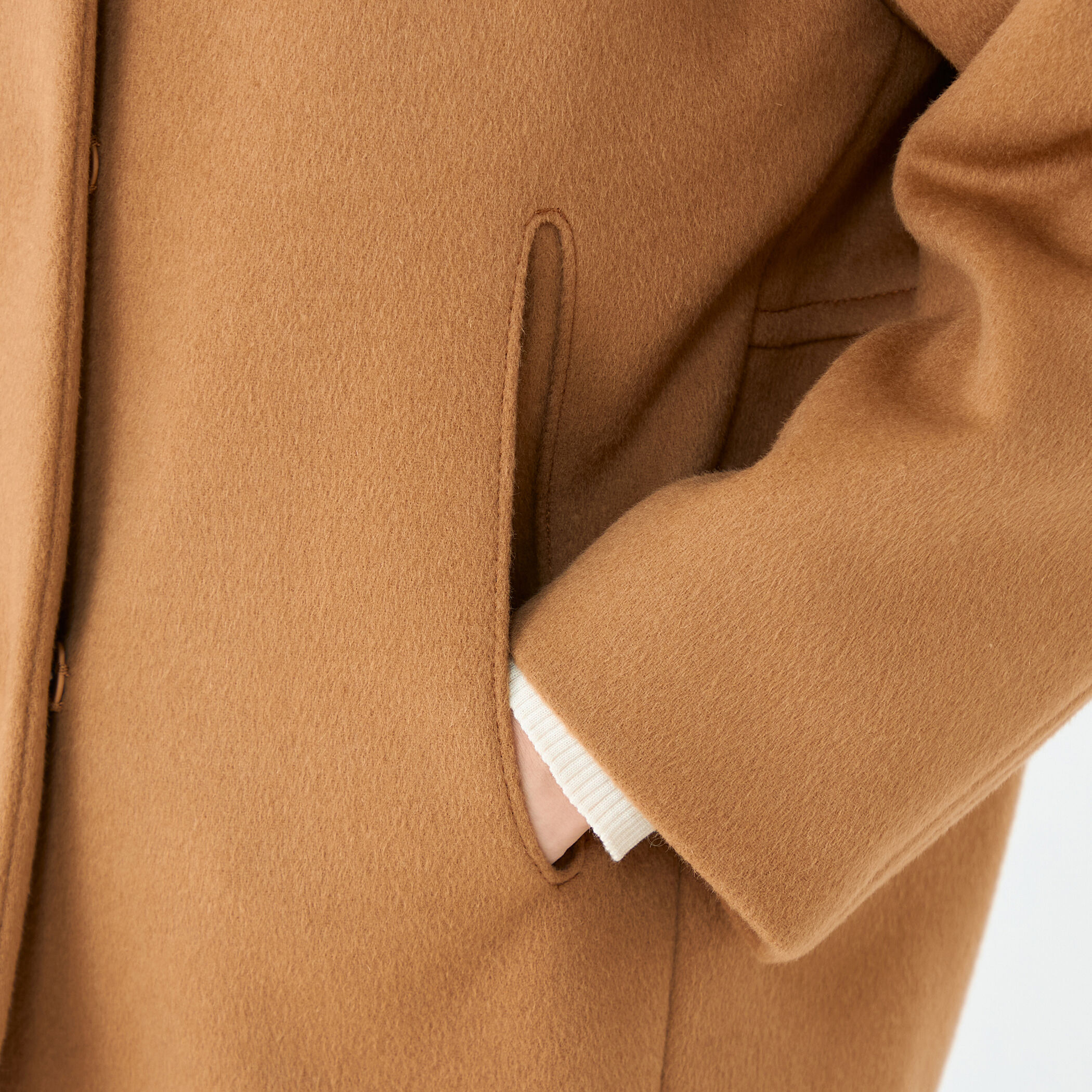 ウールカシミヤビーバー ショートコクーンコート｜トゥモローランド