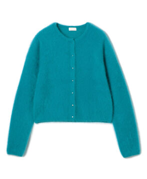 フラッフィーヤーン クルーネックカーディガン