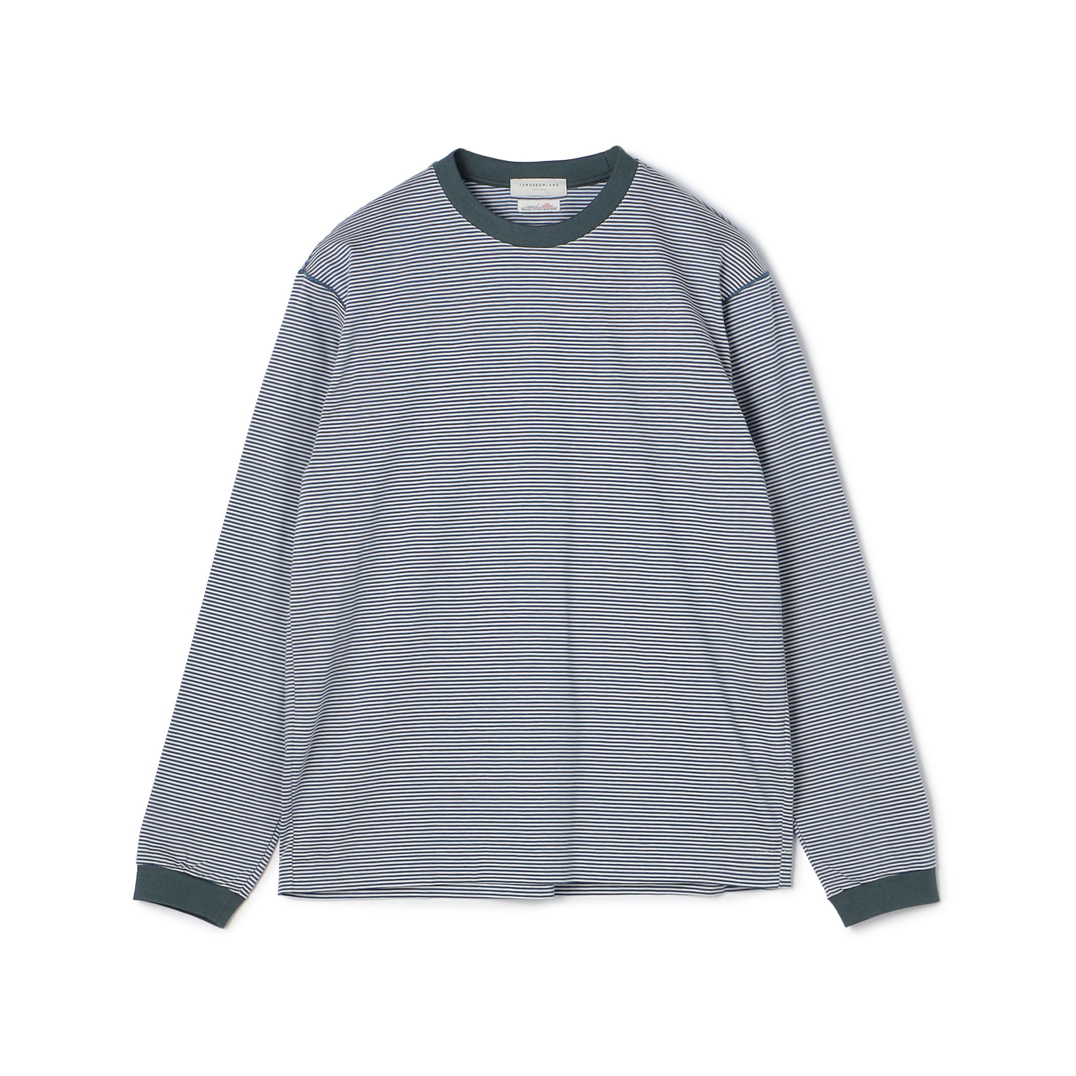 オーガニックコットン クルーネックボーダーTシャツ｜トゥモローランド 公式通販