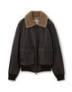 Nappa leather bomber jacket