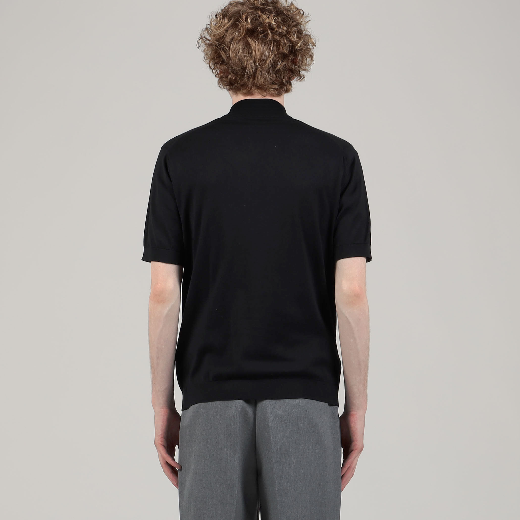 JOHN SMEDLEY コットン モックネックプルオーバー
