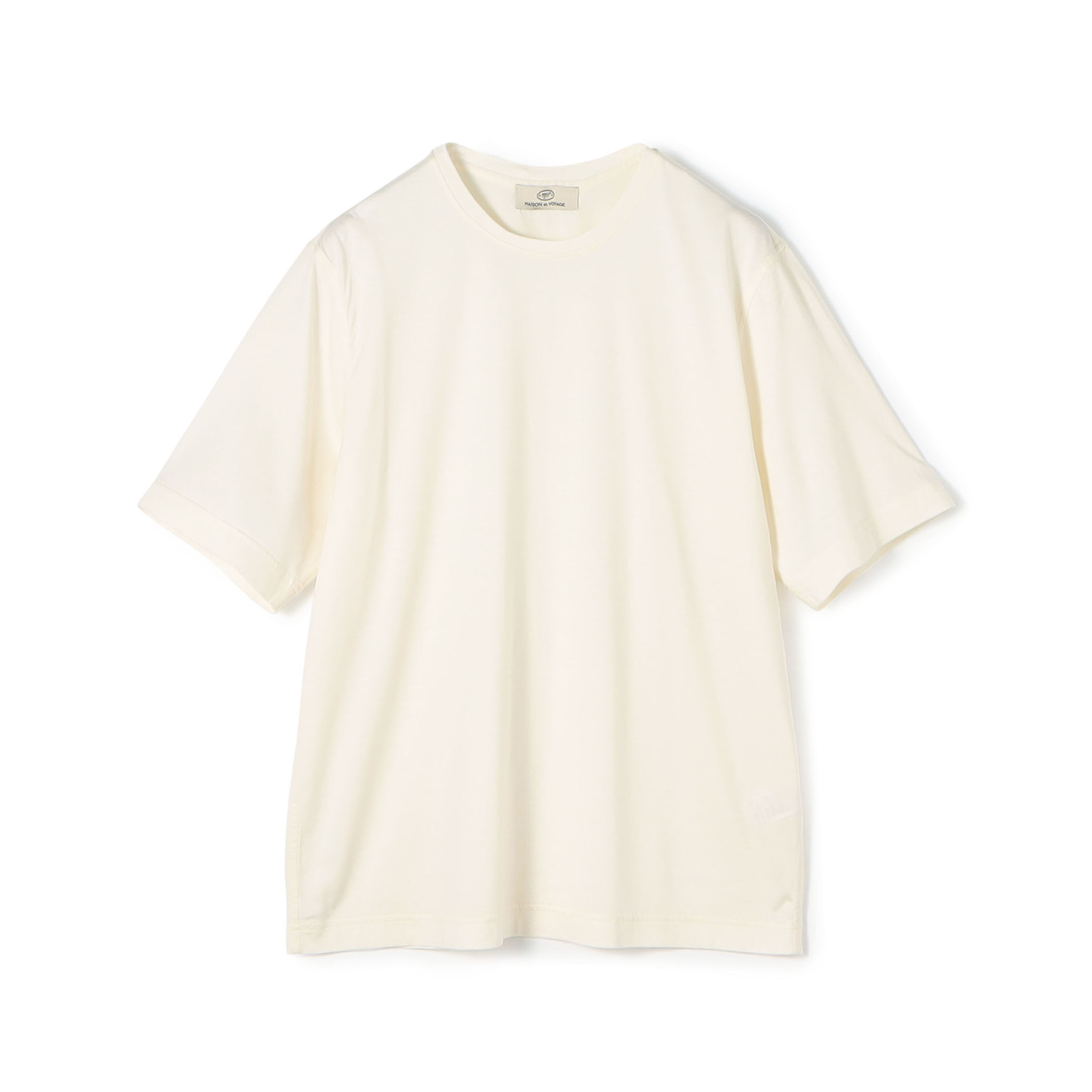 シルクコットンジャージー クルーネックTシャツ