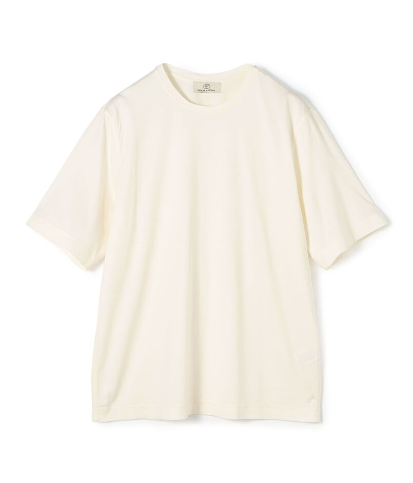 シルクコットンジャージー クルーネックTシャツ