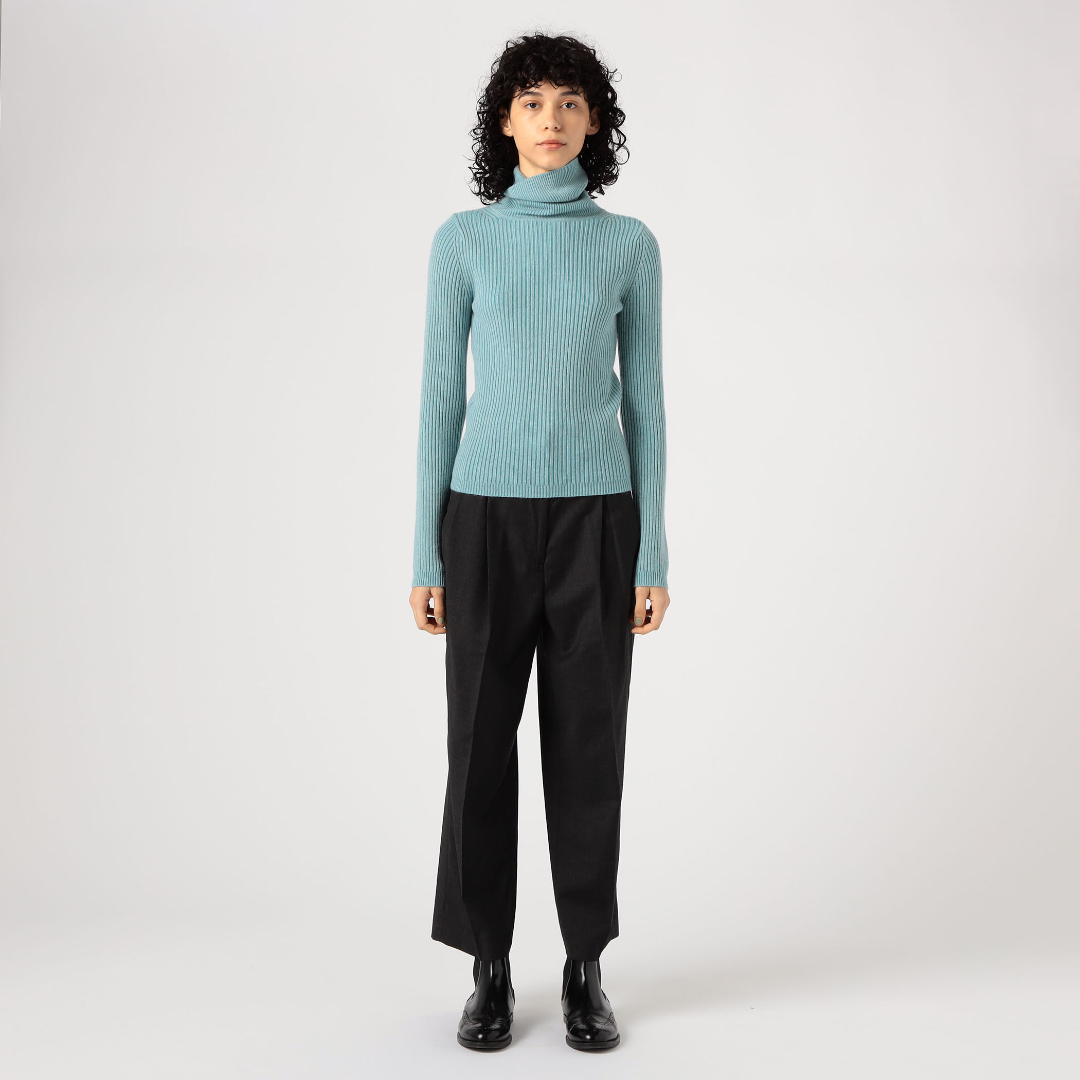 美品✨トゥモローランド カシミヤ ブレンド タートル プルオーバー ニット TOMORROWLAND .B カシミヤ タートルネックプルオーバー
