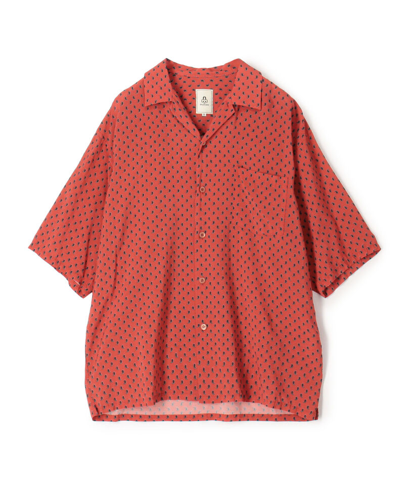 mando キュプラレーヨン ショートスリーブ オープンカラーシャツ