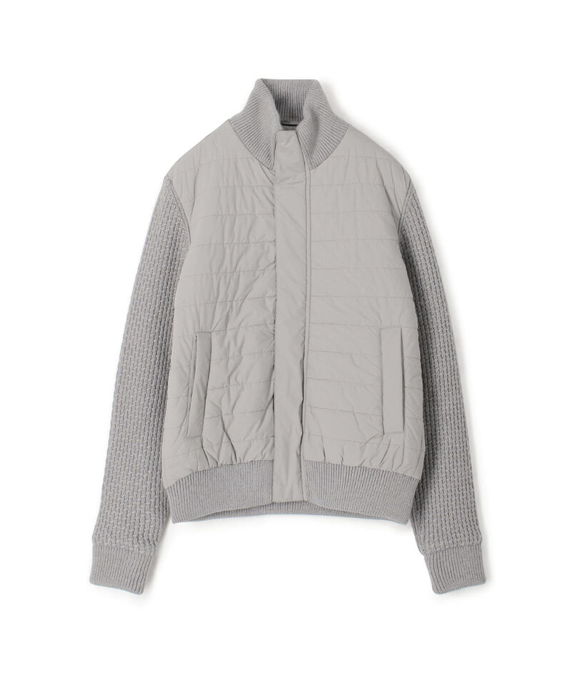 ■HERNO ライトナイロンストレッチ ニットコンビ ブルゾン