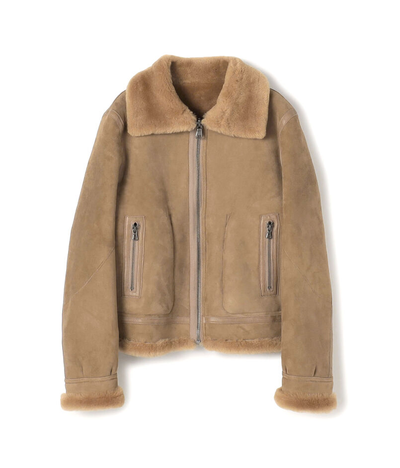 ラムレザー ムートンジャケット