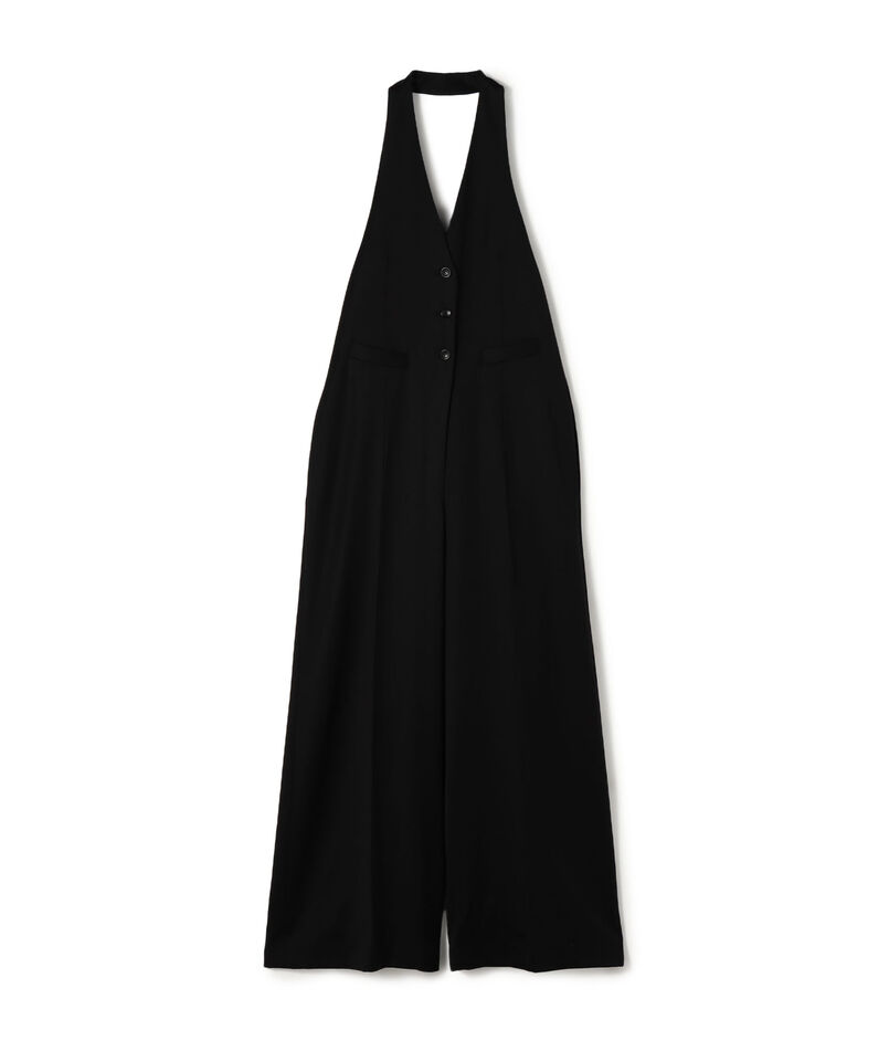 ウールドスキン ホルターネックジャンプスーツ