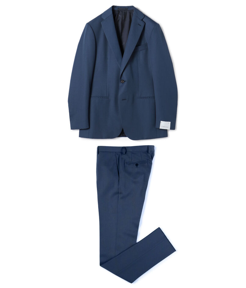 CARUSO ポリエステルウール シングルブレステッド2Bスーツ