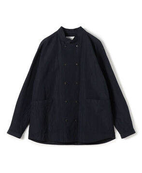 コットンリネンシルク ダブルブレスト シャツジャケット