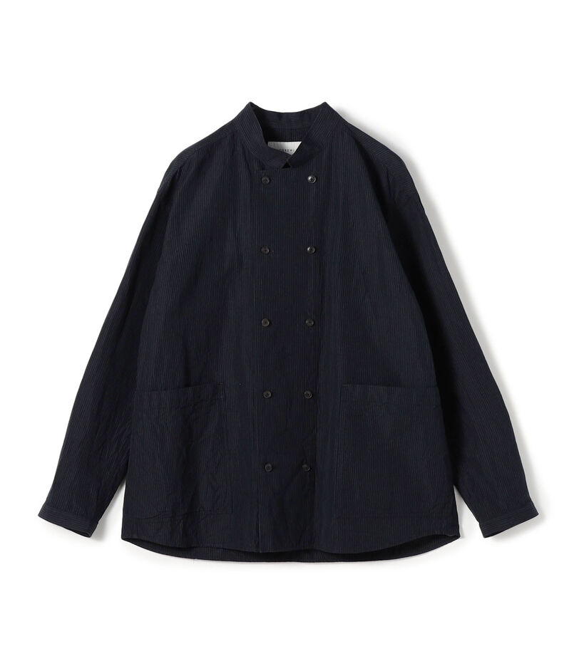 コットンリネンシルク ダブルブレスト シャツジャケット