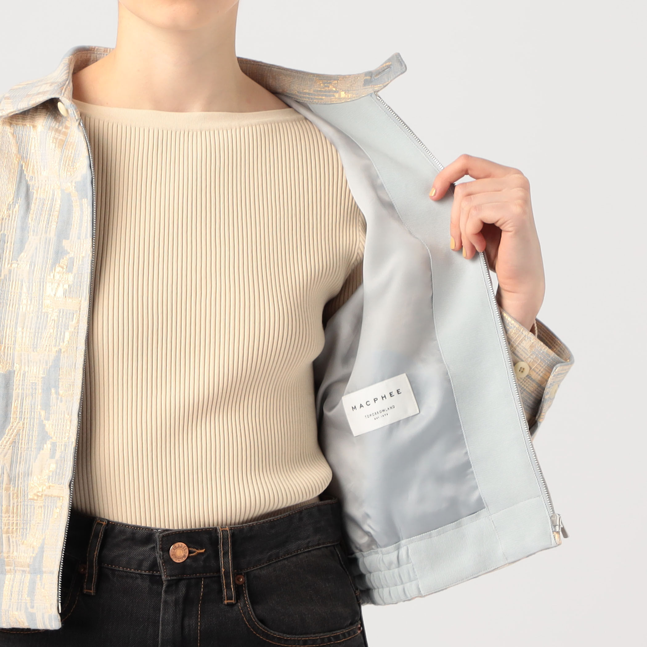 【レア】ルミエールファンシーツイード ジップアップ　トゥモローランド 楽天市場】【SALE／30%OFF】ルミエールファンシーツイード