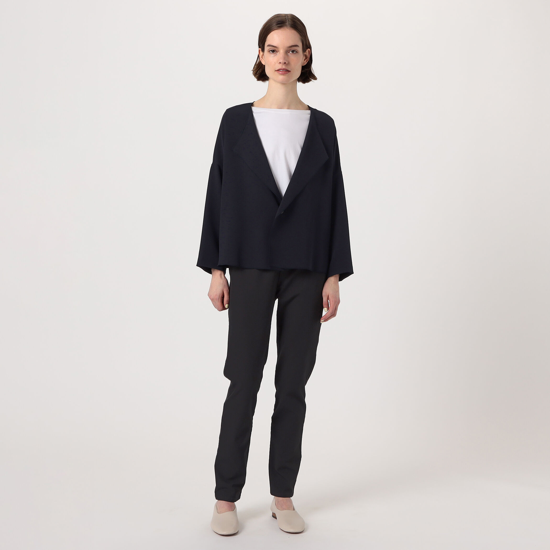 □トリアセテートポリエステルダブルクロス カラーレスワイド