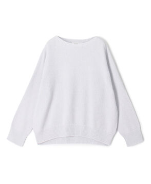 コットンカノコ ボートネックプルオーバー