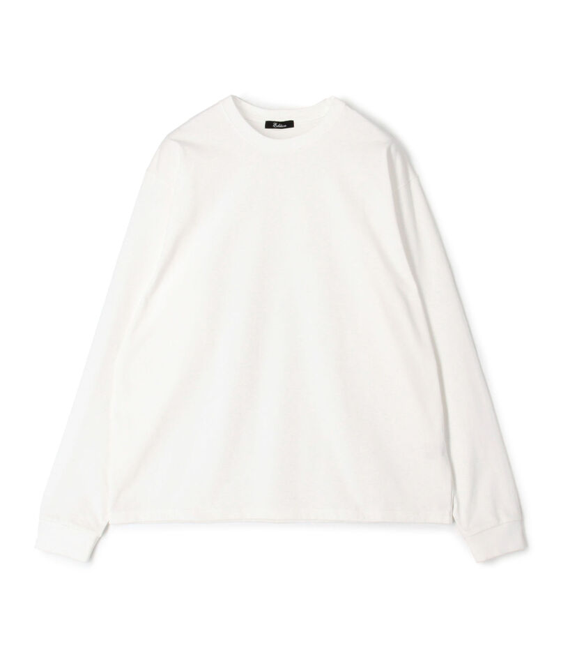 コットンクルーネック ロングスリーブTシャツ