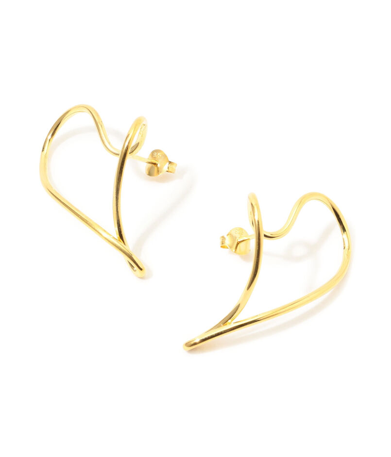 BAR Jewellery DANCING HEARTS ゴールドピアス