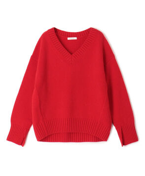 ラムカシミヤ Vネックプルオーバー